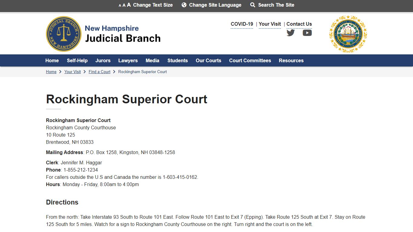 Rockingham Superior Court | New Hampshire Judicial Branch