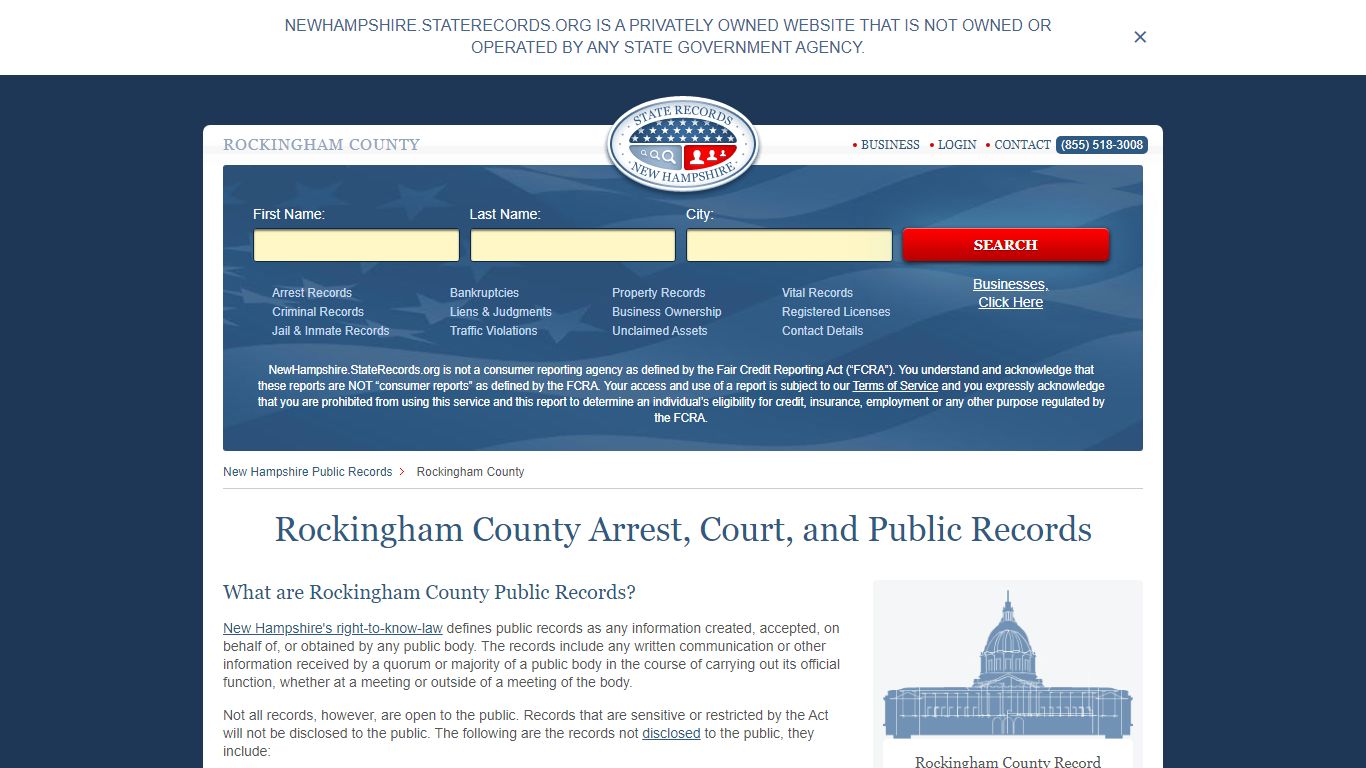 Rockingham County Arrest, Court, and Public Records