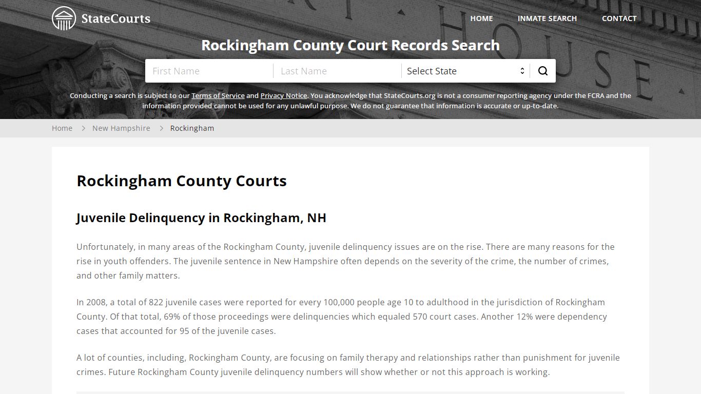 Rockingham County, NH Courts - Records & Cases - StateCourts